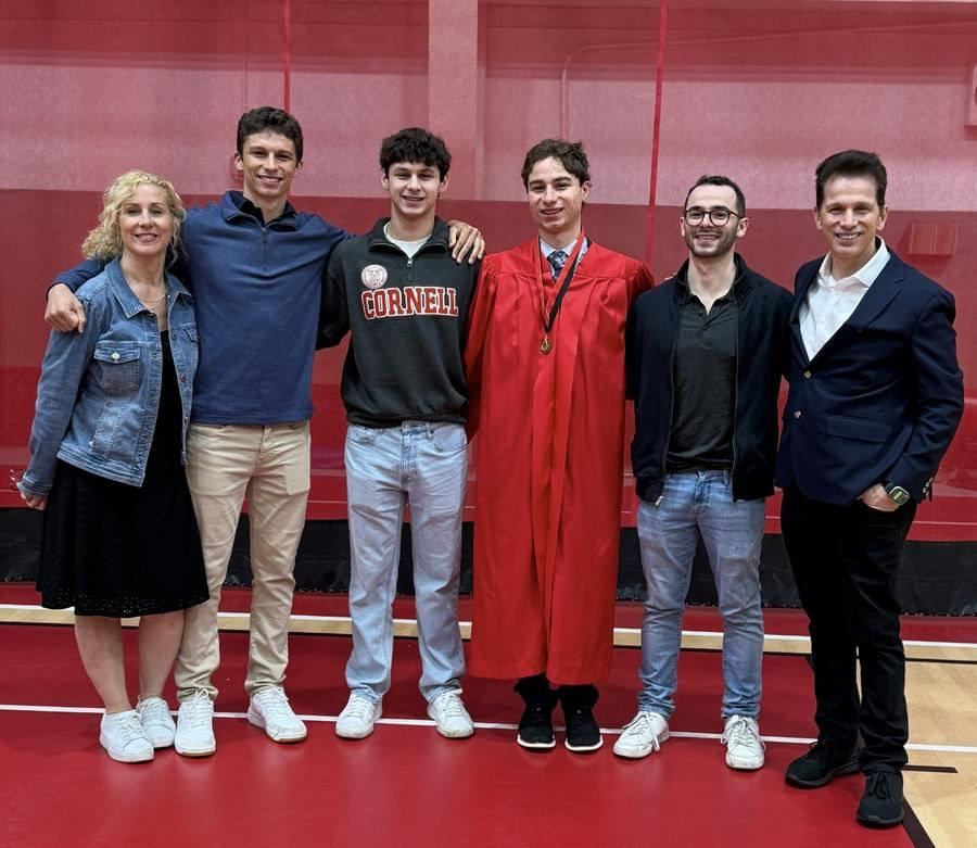 James Notaris with his family, photograph 1